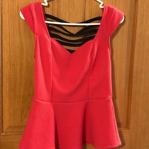 3/$20 Studio Y peplum top size M